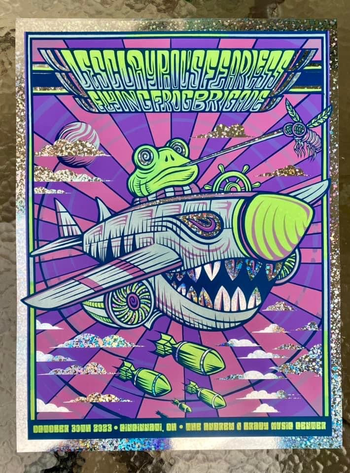 Bubbles Burst Foil - Edition of 25 Les Claypool’s Fearless Flying Frog Brigade AE